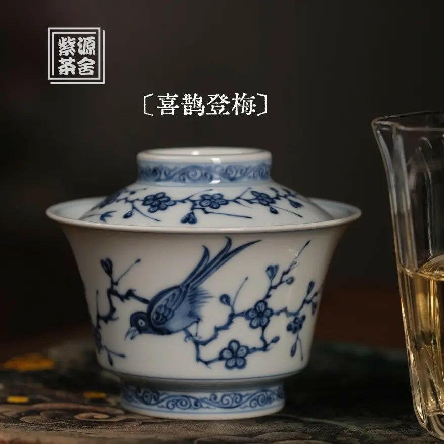 Xi Que Deng Mei - Jing De Zhen Porcelain Gaiwan - zycs_China - tea - teapot