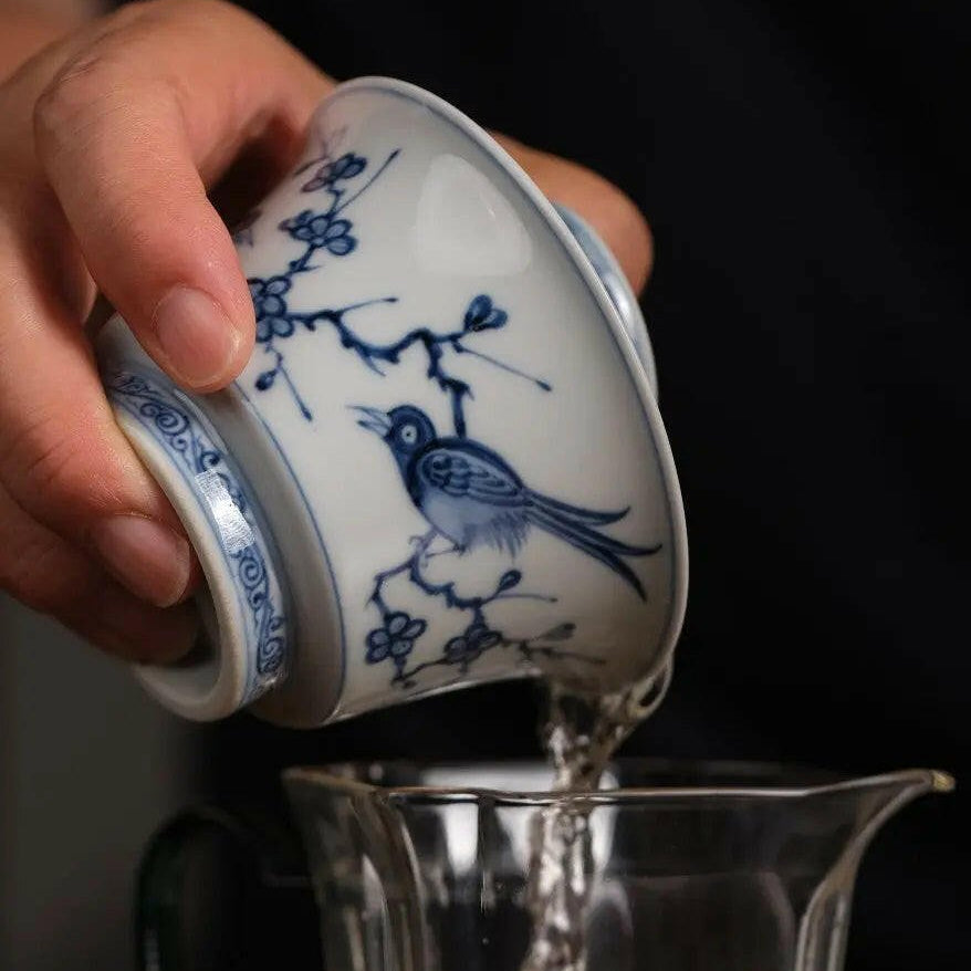 Xi Que Deng Mei - Jing De Zhen Porcelain Gaiwan - zycs_China - tea - teapot