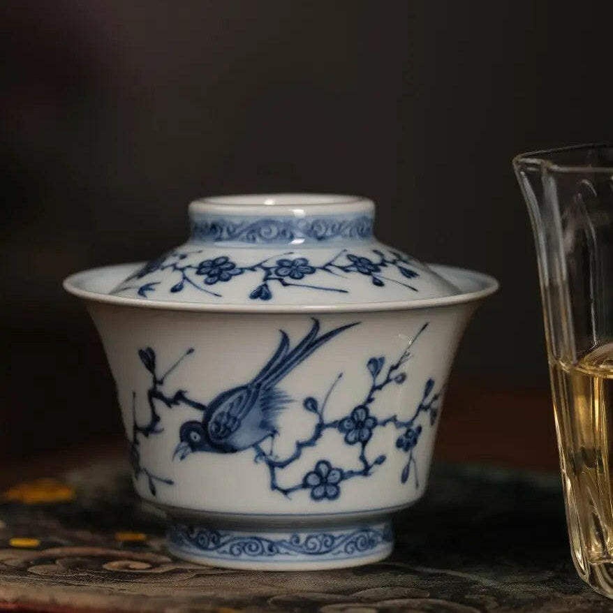 Xi Que Deng Mei - Jing De Zhen Porcelain Gaiwan - zycs_China - tea - teapot