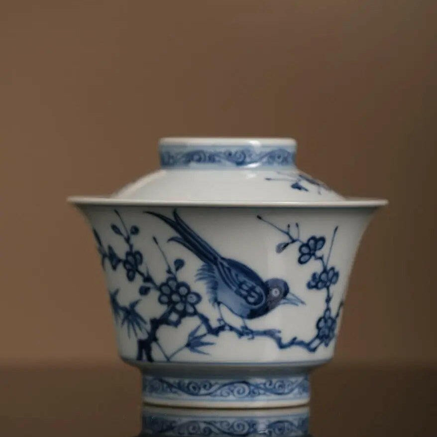 Xi Que Deng Mei - Jing De Zhen Porcelain Gaiwan - zycs_China - tea - teapot