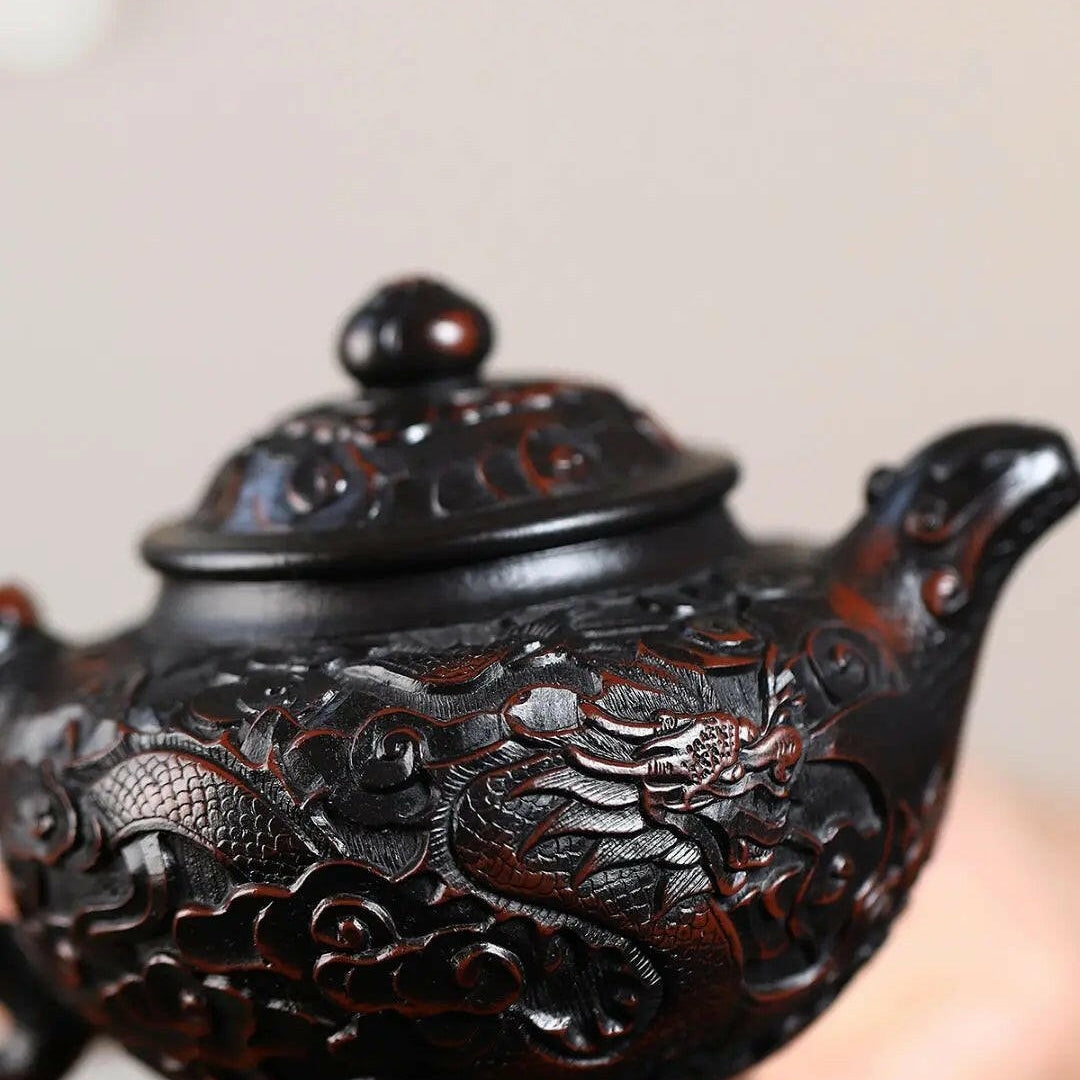 Xiang Long Lian Zi 190cc - Yixing Handmade Teapot - zycs_China