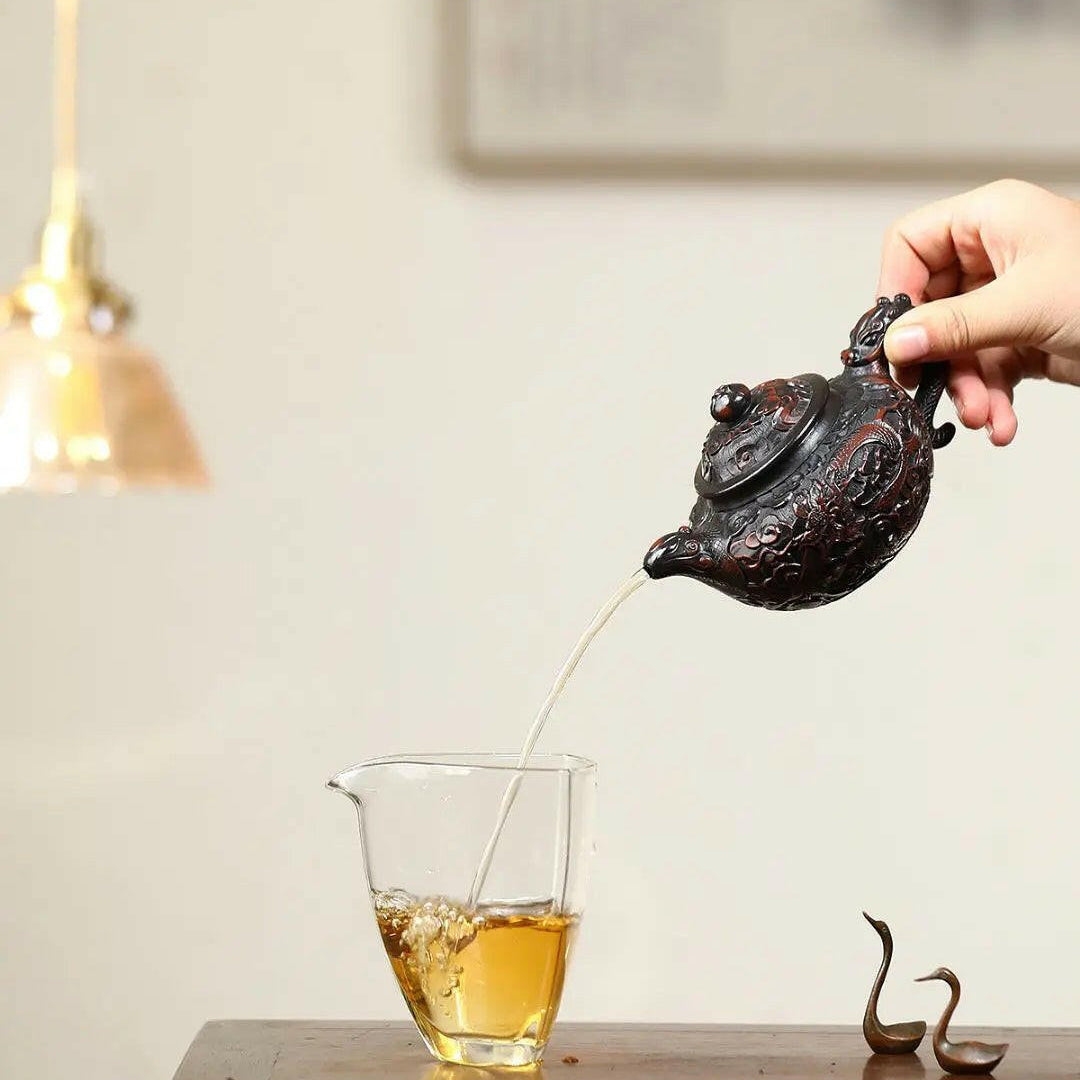 Xiang Long Lian Zi 190cc - Yixing Handmade Teapot - zycs_China