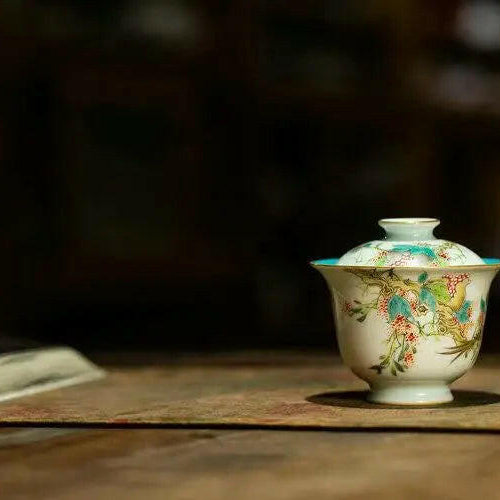 Xiao Kou Chang Kai - Jing De Zhen Porcelain Gaiwan - zycs_China - tea - teapot
