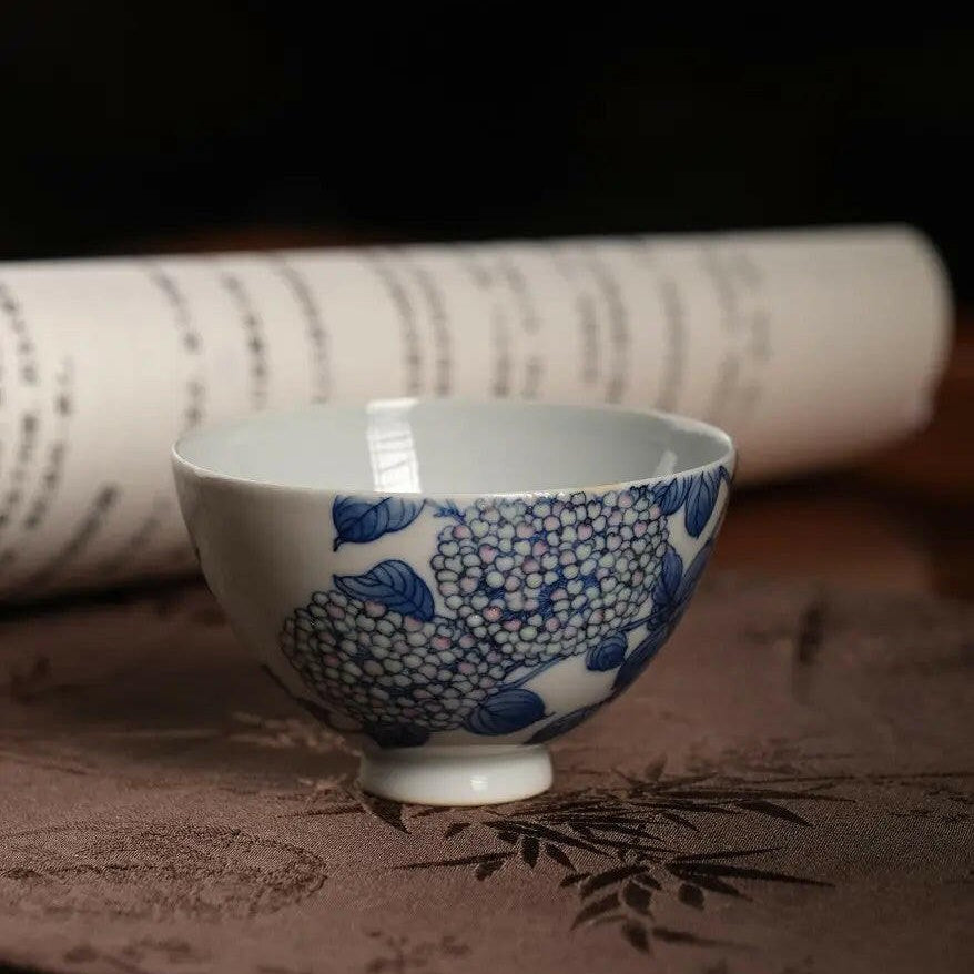Xiu Qiu Hua - Jing De Zhen Porcelain Teacup - zycs_China - tea - teapot