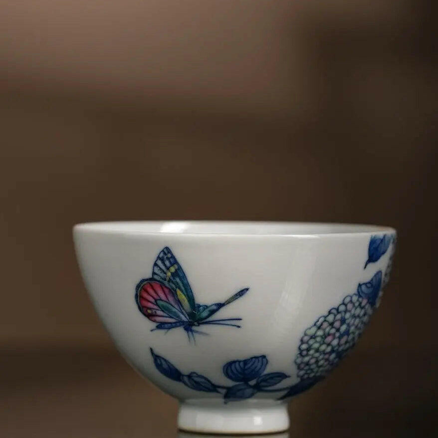 Xiu Qiu Hua - Jing De Zhen Porcelain Teacup - zycs_China - tea - teapot