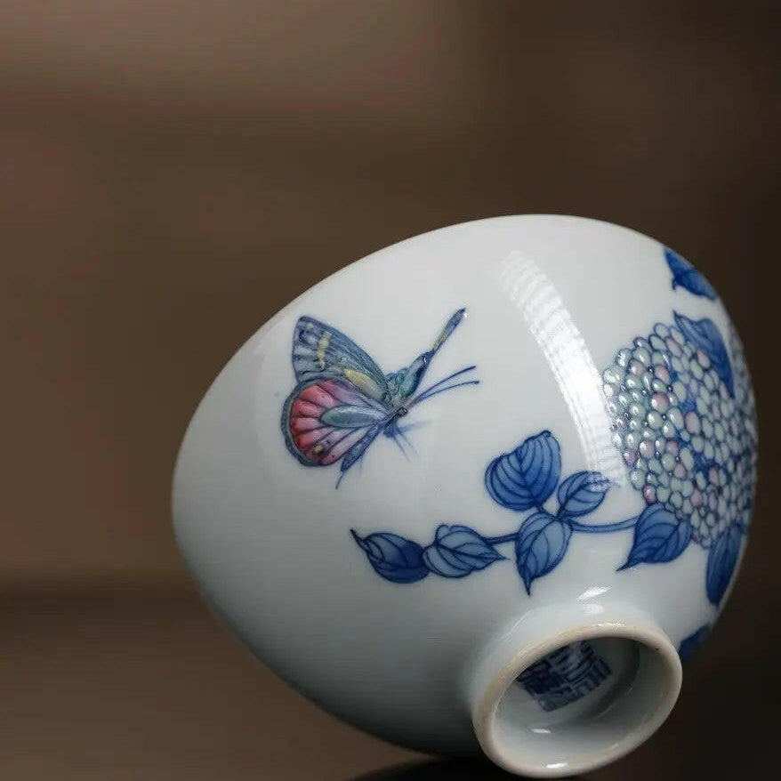 Xiu Qiu Hua - Jing De Zhen Porcelain Teacup - zycs_China - tea - teapot