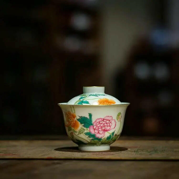 Yu Mei Ren - Jing De Zhen Porcelain Gaiwan - zycs_China - tea - teapot