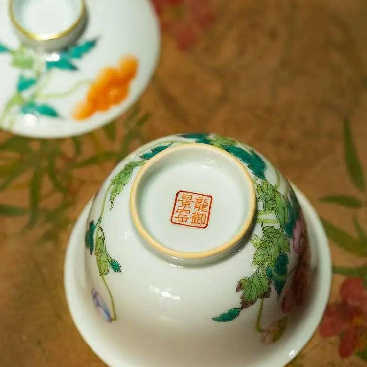 Yu Mei Ren - Jing De Zhen Porcelain Gaiwan - zycs_China - tea - teapot
