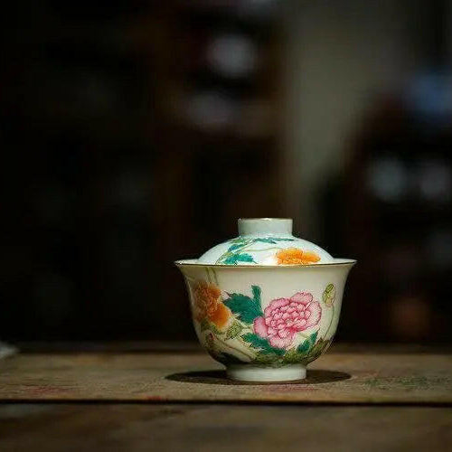 Yu Mei Ren - Jing De Zhen Porcelain Gaiwan - zycs_China - tea - teapot