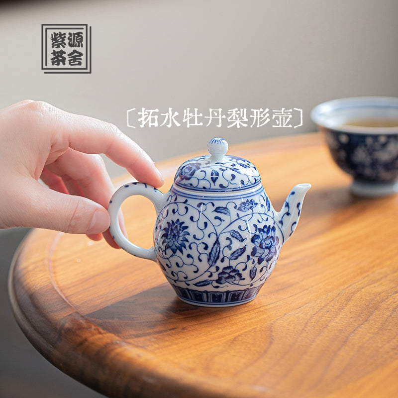 Tuo Shui Mu Dan - Jing De Zhen Porcelain Teapot zycschina