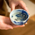 Miao Jin Guo Qiang Yun Long Wen - Porcelain Teacup zycschina