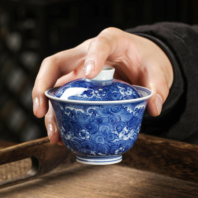Lu Lu Lian Sheng - Jing De Zhen Porcelain Gaiwan zycschina