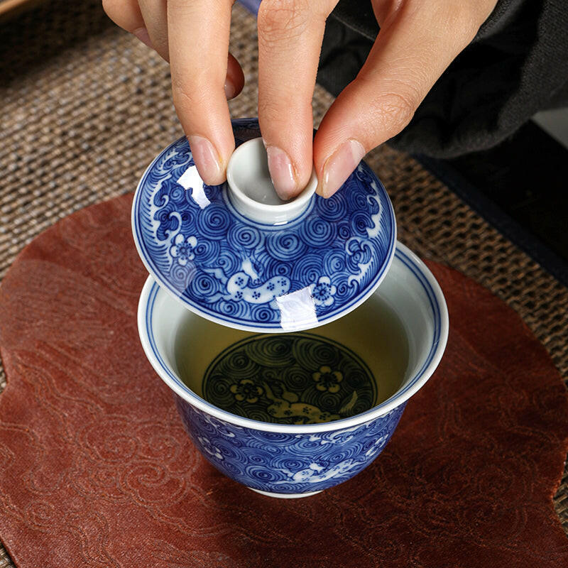 Lu Lu Lian Sheng - Jing De Zhen Porcelain Gaiwan zycschina