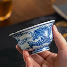 Jing Dian Long Wen - Porcelain Teacup zycschina