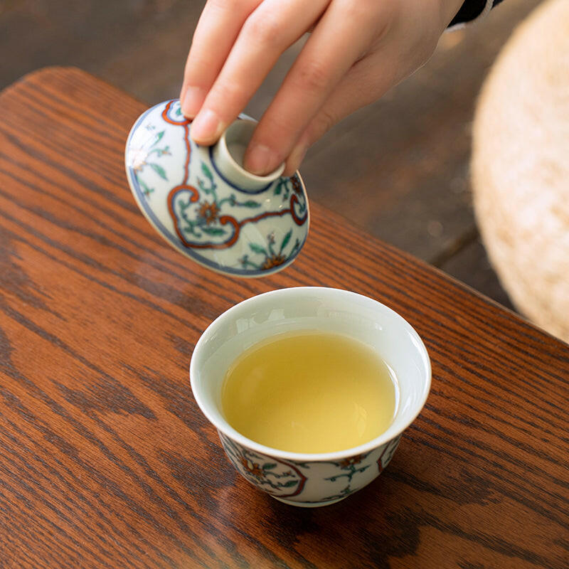 Ru Yi Kai Chuang Hua Hui - Jing De Zhen Porcelain Gaiwan zycschina