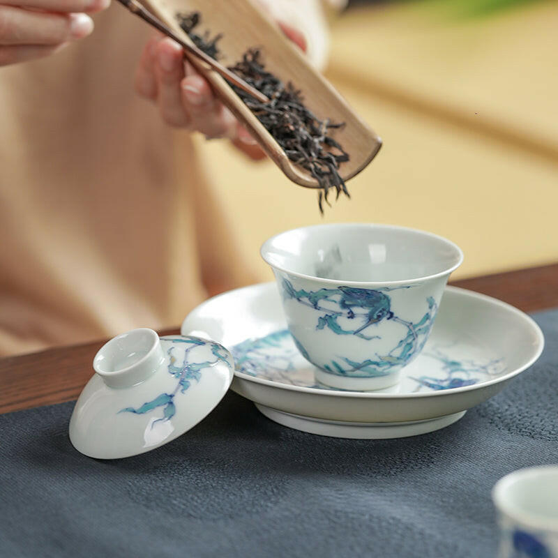 Cui Niao - Jing De Zhen Porcelain Gaiwan zycschina