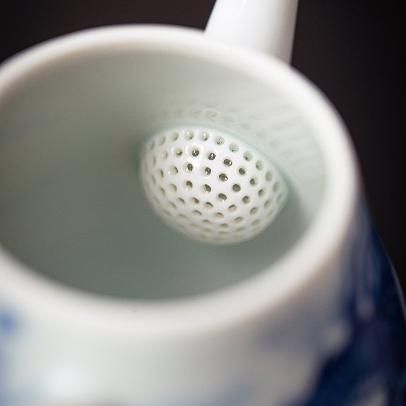 Guo Qiang Yun Hai Teng Long - Jing De Zhen Porcelain Teapot zycschina