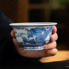 Jing Dian Long Wen - Porcelain Teacup zycschina