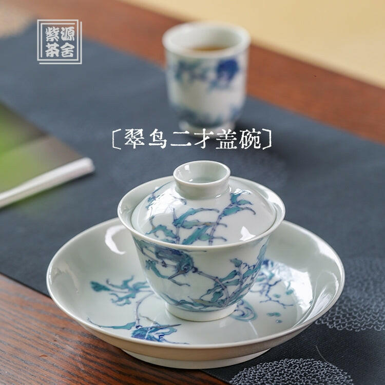 Cui Niao - Jing De Zhen Porcelain Gaiwan zycschina