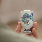 Shi Zi Xiu Qiu - Jing De Zhen Porcelain Teacup zycschina