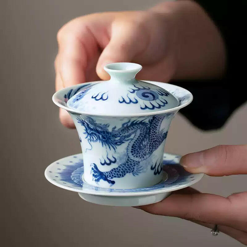 Nei Wai Long Feng Wen - Jing De Zhen Porcelain Gaiwan zycschina