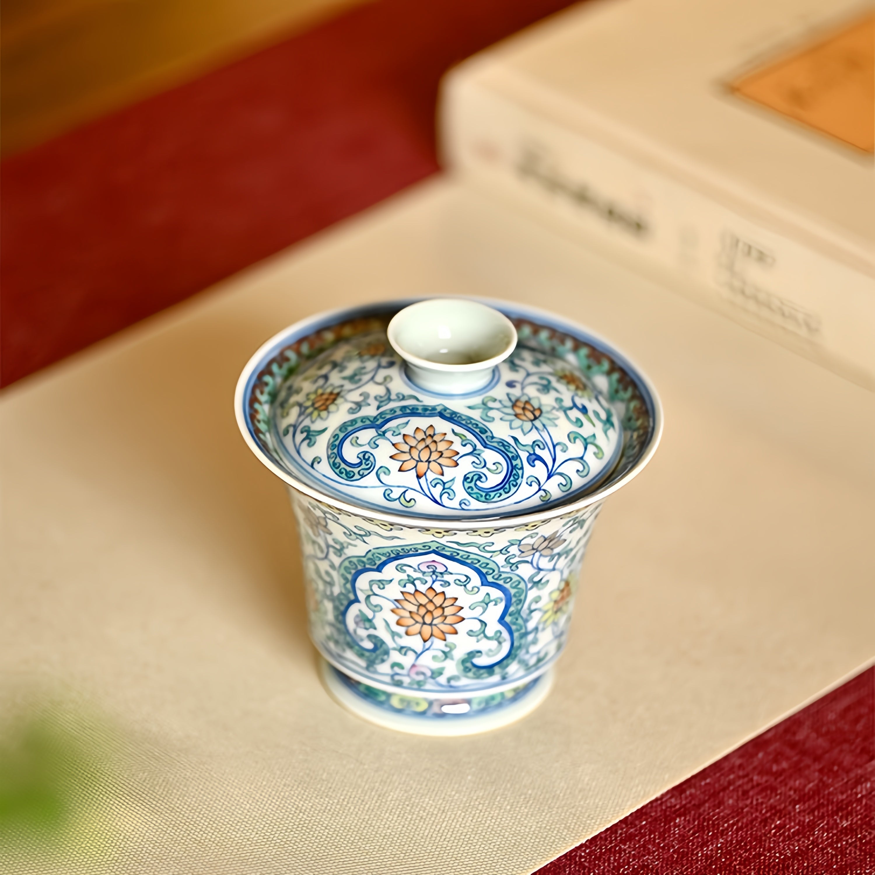 Chan Zhi Ru Yi 160cc - Jing De Zhen Porcelain Gaiwan zycschina