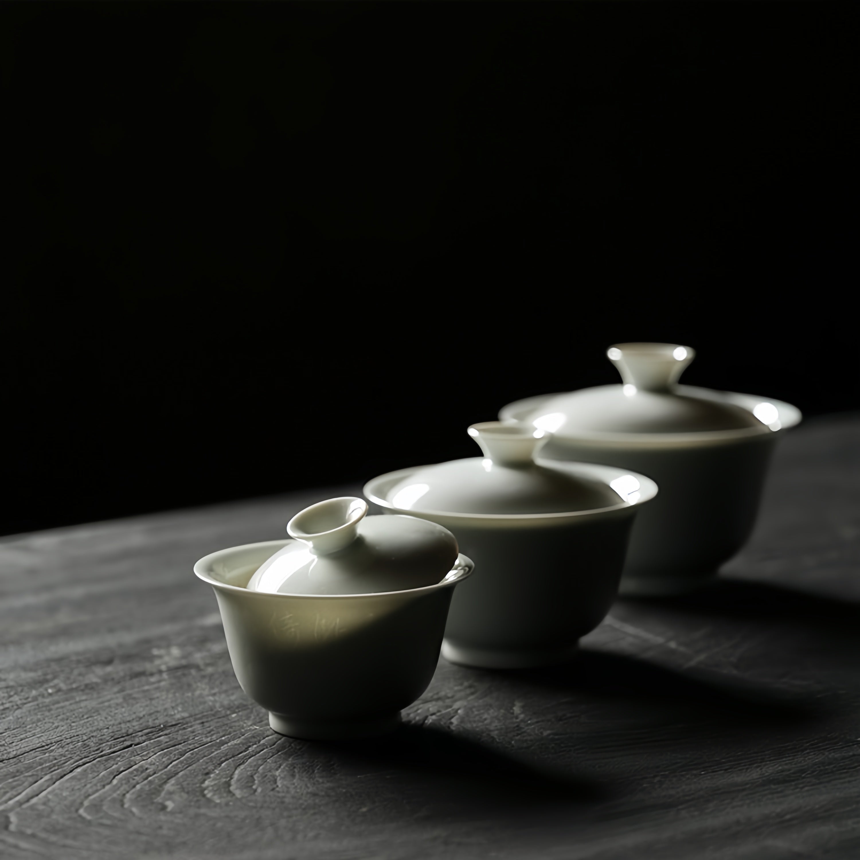 San Dai Ping Shen 80/110/150cc - Jing De Zhen Porcelain Gaiwan zycschina