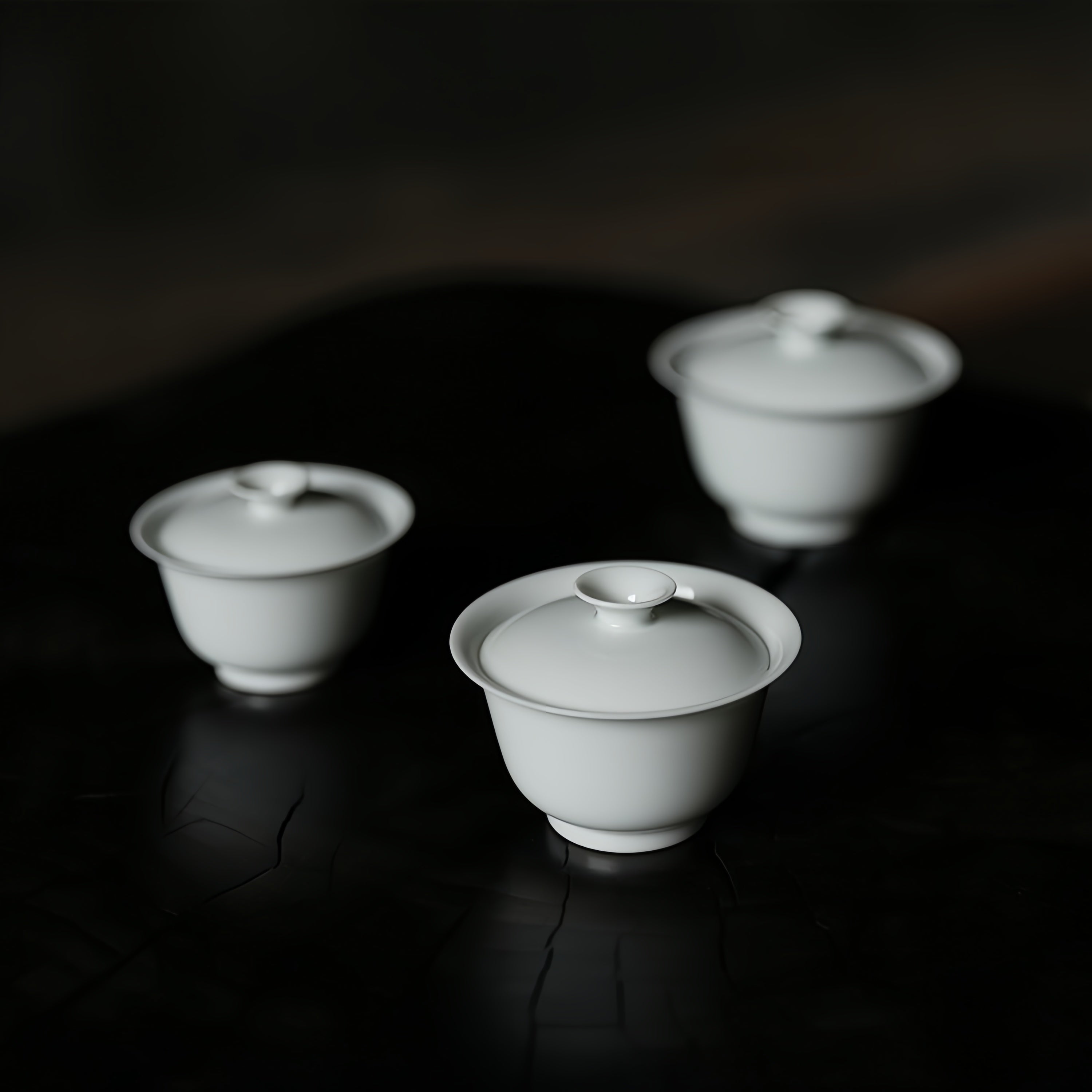 Yi Dai/Er Dai Shen Ping 80/110/130/150cc - Jing De Zhen Porcelain Gaiwan zycschina