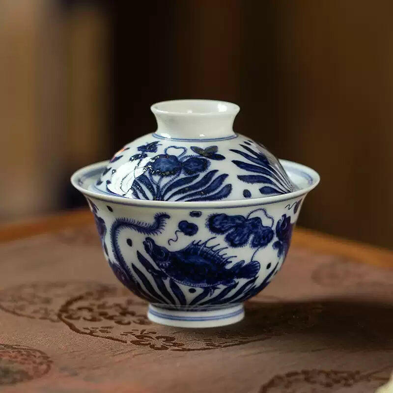 Yu Zao Wen - Jing De Zhen Porcelain Gaiwan zycschina
