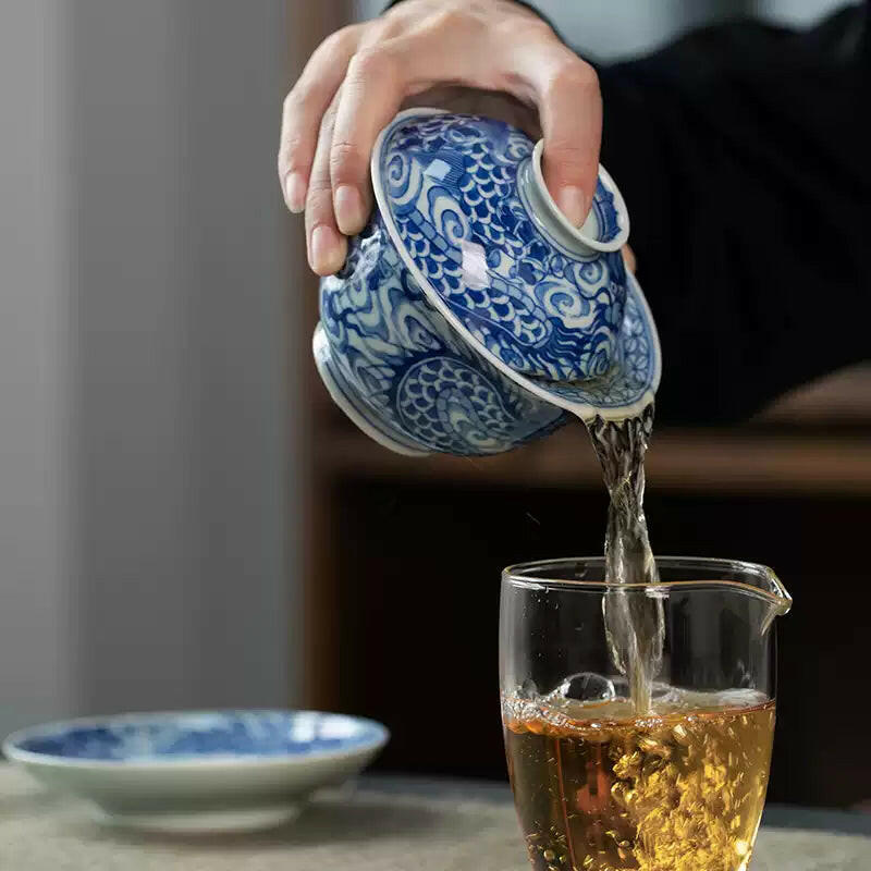 Yun Long Wen - Jing De Zhen Porcelain Gaiwan zycschina