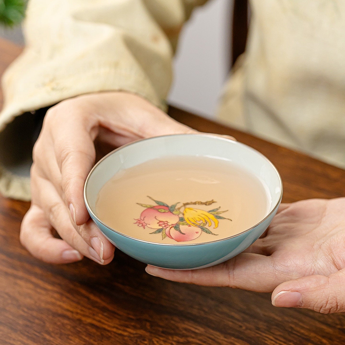 San Duo 180cc - Jing De Zhen Porcelain Gaiwan zycschina