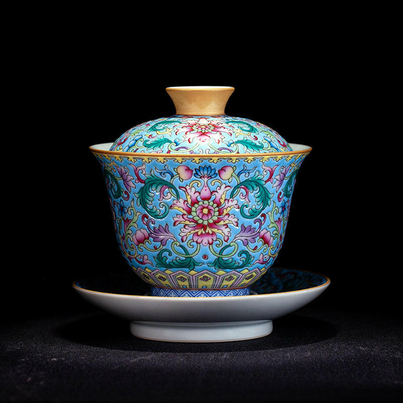 Lan Di Chan Zhi Lian - Jing De Zhen Porcelain Gaiwan zycschina