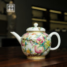 San Duo Shou Tao 220cc - Jing De Zhen Porcelain Teapot zycschina