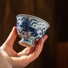 Shi Zi Xiu Qiu - Jing De Zhen Porcelain Teacup zycschina