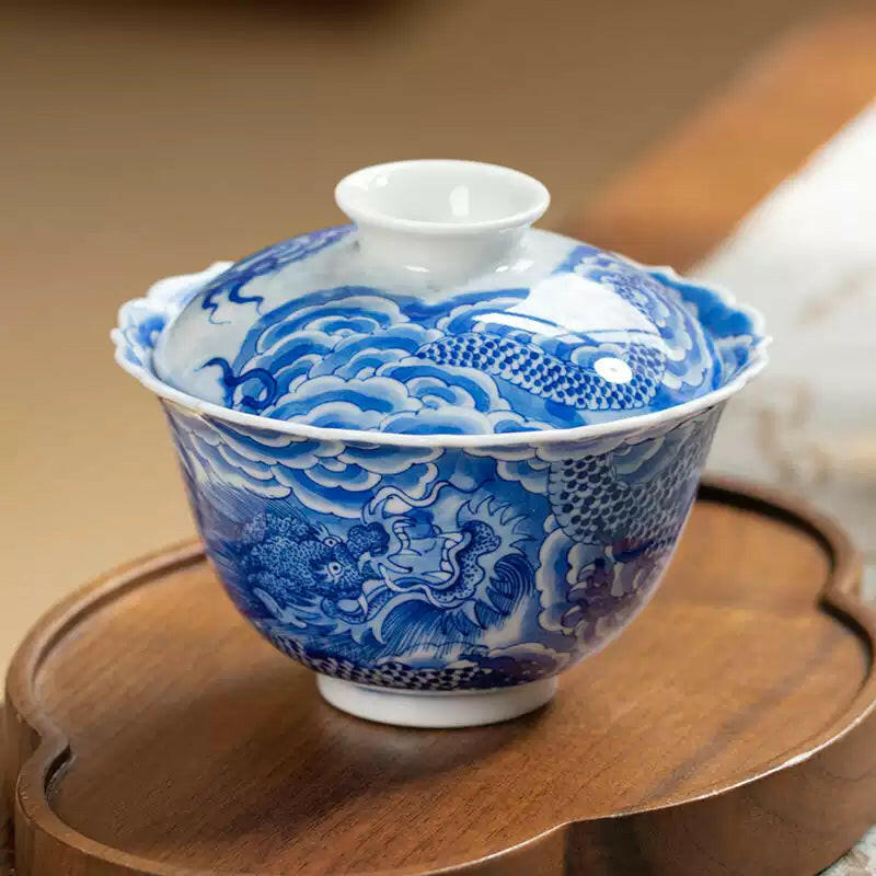 Yun Long Wen - Jing De Zhen Porcelain Gaiwan zycschina