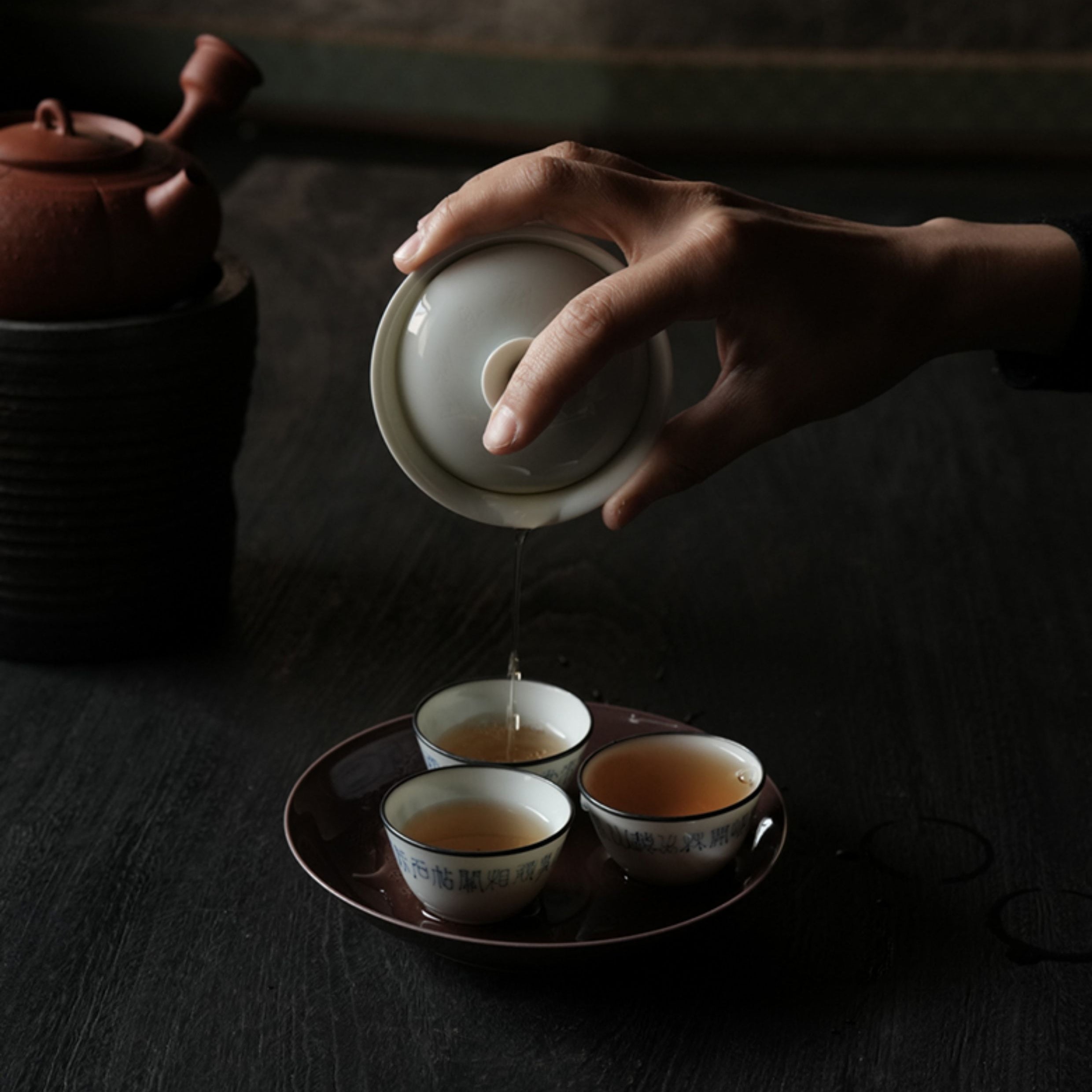 San Dai Ping Shen 80/110/150cc - Jing De Zhen Porcelain Gaiwan zycschina