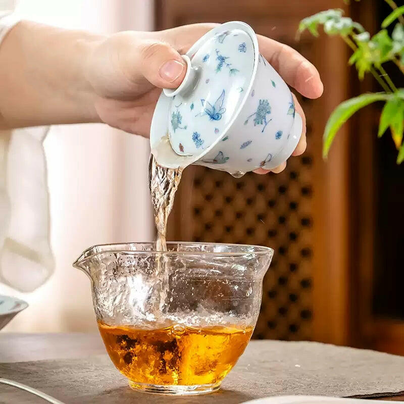 Die Lian Hua- Jing De Zhen Porcelain Gaiwan zycschina