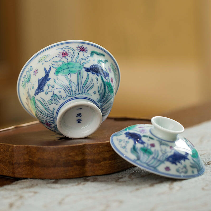 Yu Zao Wen - Jing De Zhen Porcelain Gaiwan zycschina