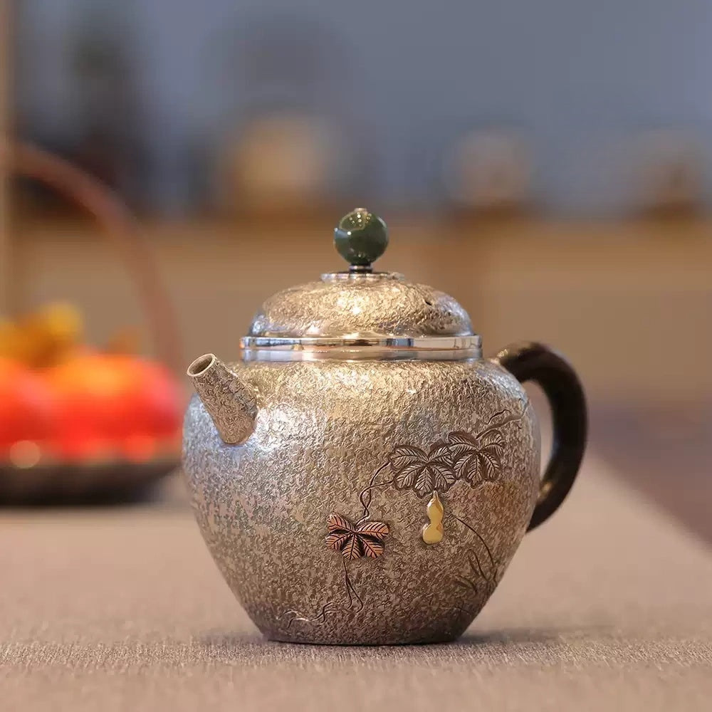 Fu Lu 200cc - Handmade silver pot zycschina