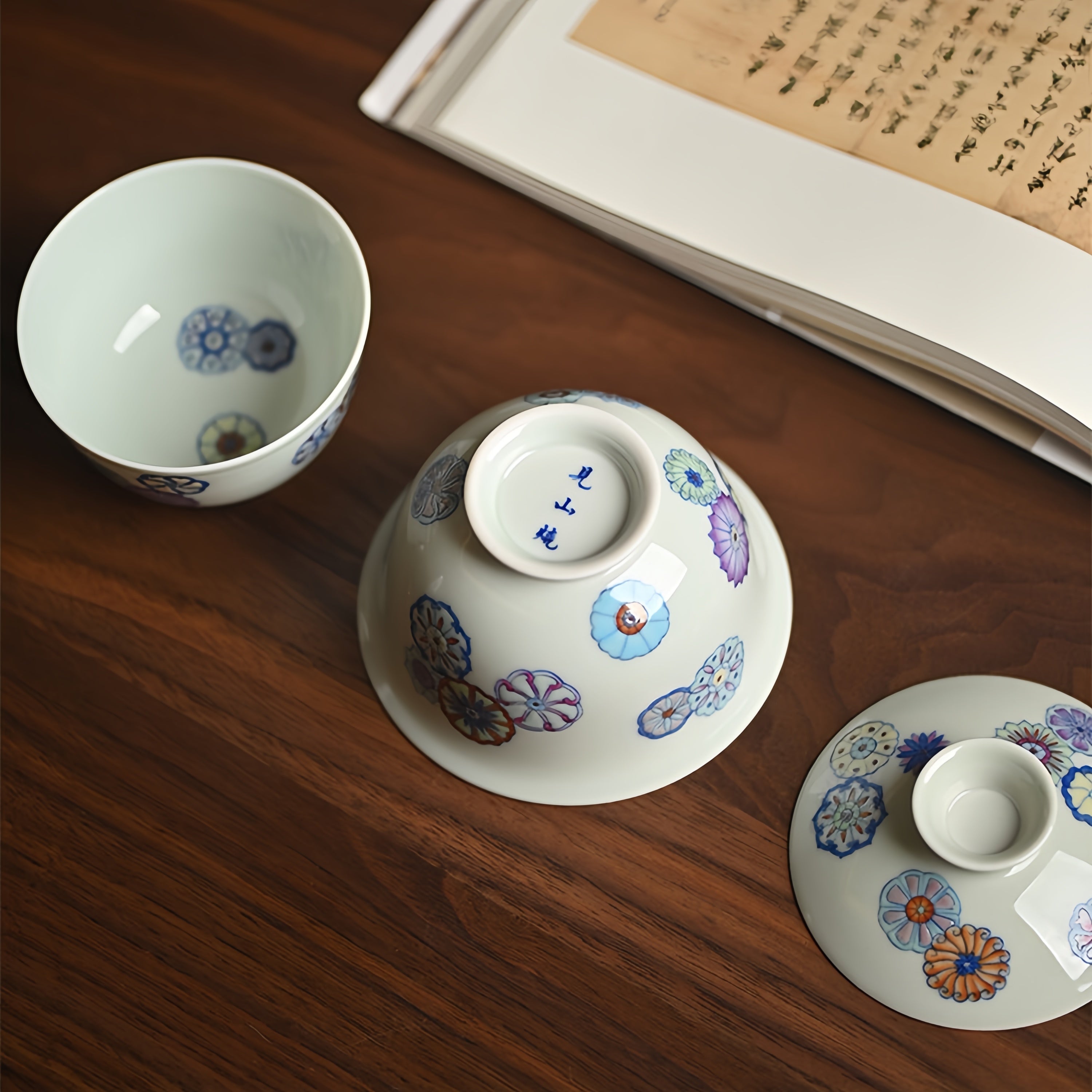 Pi Qiu Hua 155cc - Jing De Zhen Porcelain Gaiwan zycschina