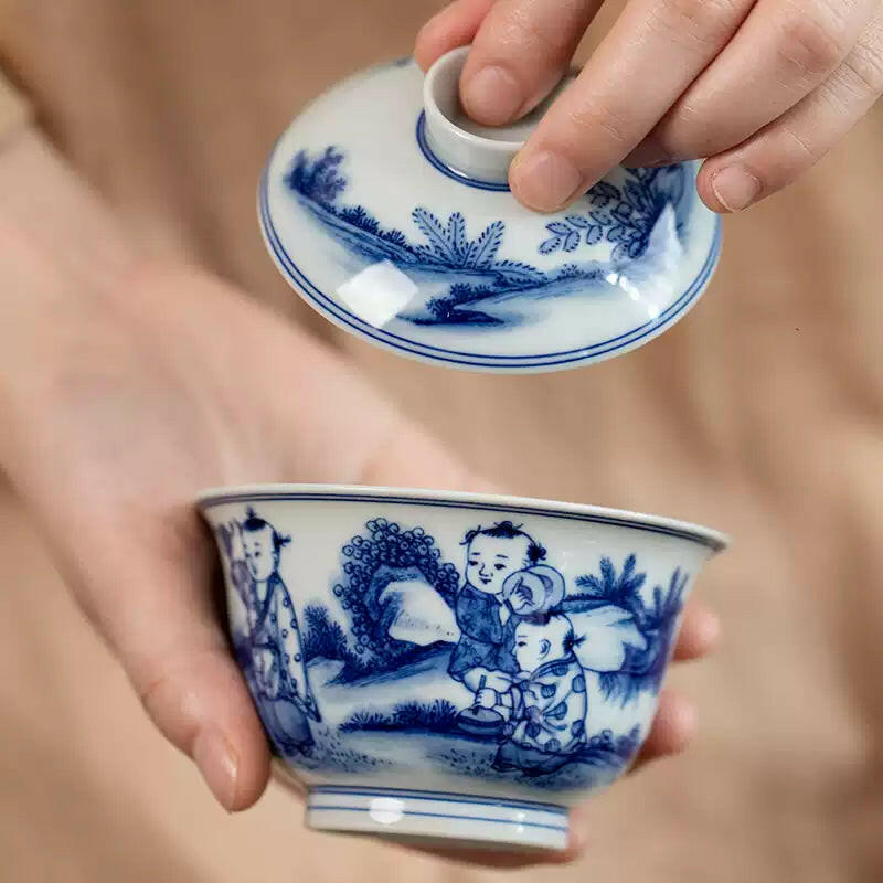 Tong Qu - Jing De Zhen Porcelain Gaiwan zycschina