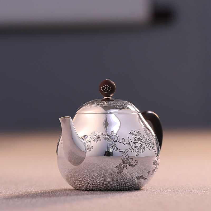 Man Cao 170cc - Handmade silver pot zycschina
