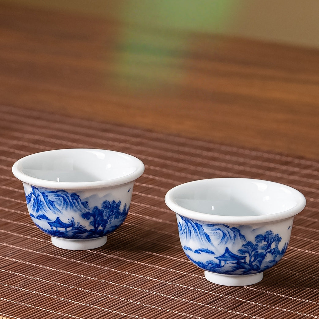 Shan Shui 100cc - Jing De Zhen Porcelain Gaiwan zycschina