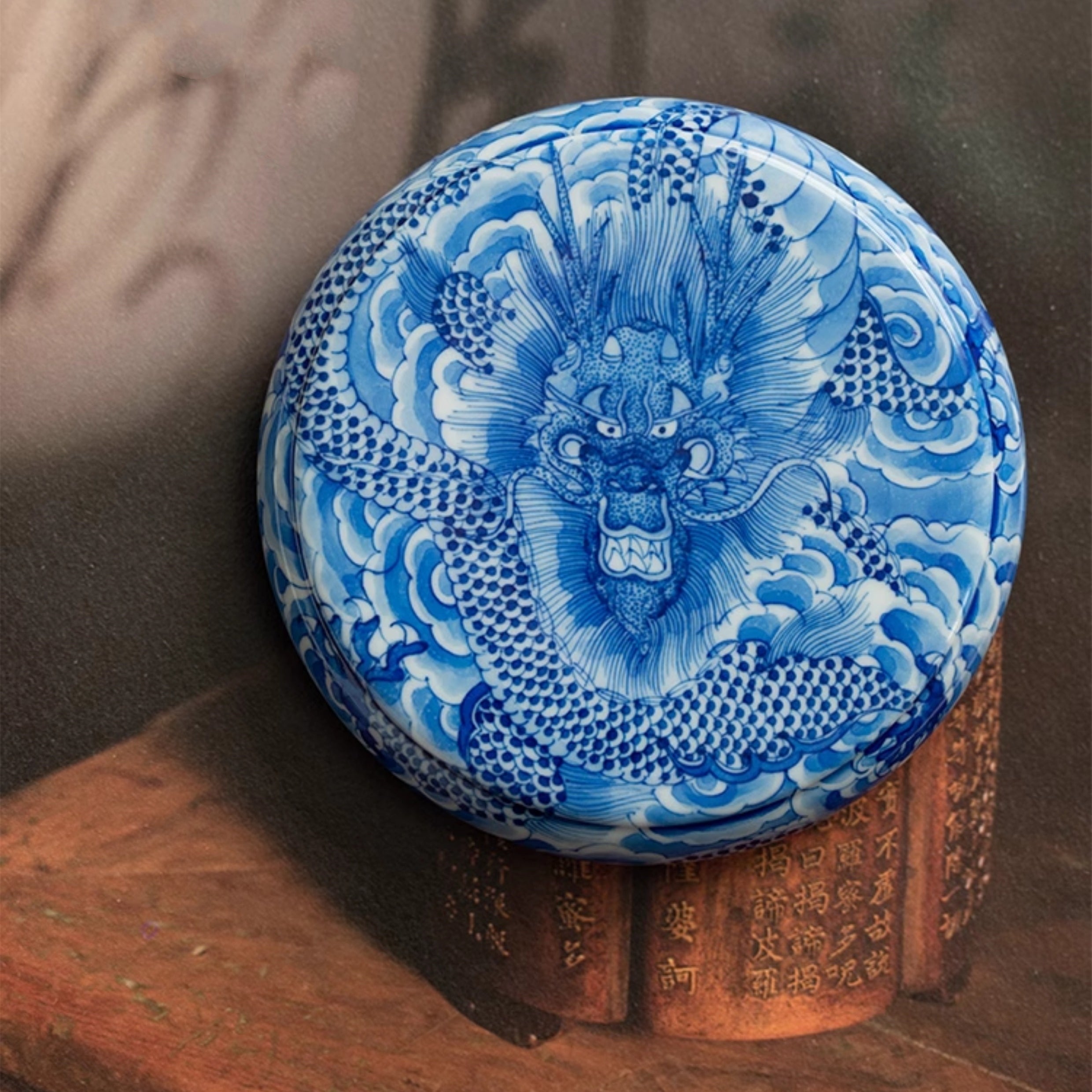 Yun Long Wen - Jing De Zhen Porcelain Tea Lid Rest zycschina