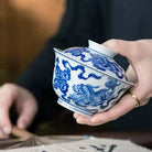 Shi Zi Xiu Qiu - Jing De Zhen Porcelain Gaiwan zycschina