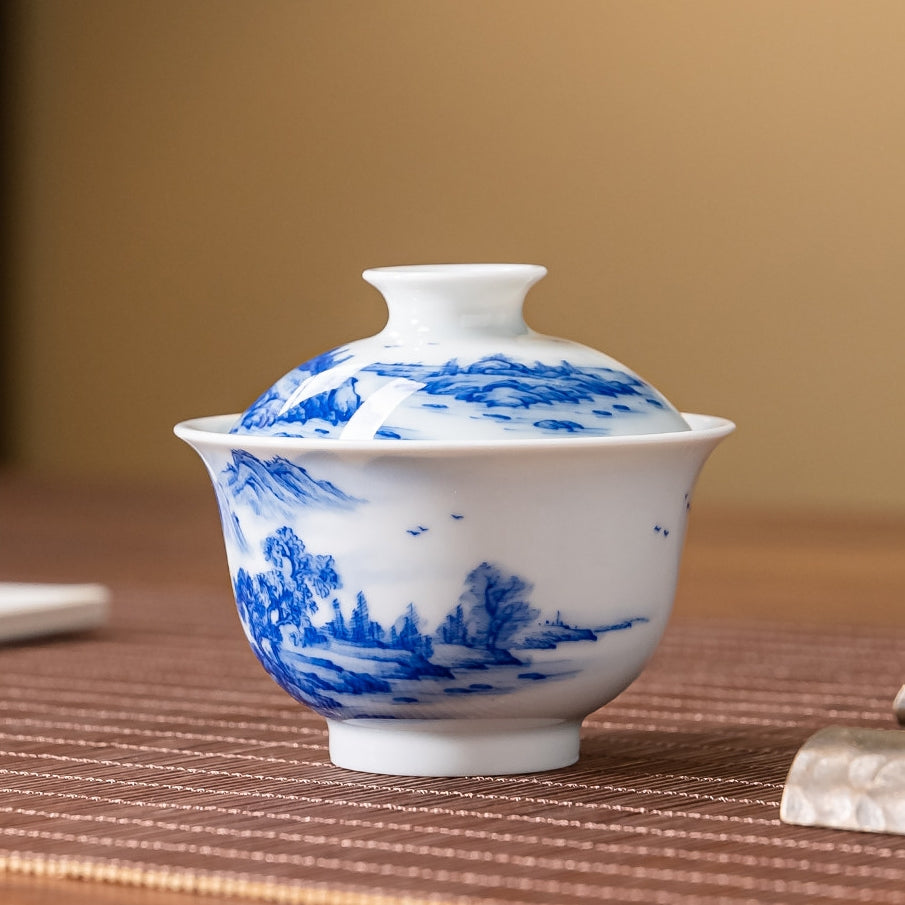 Shan Shui 100cc - Jing De Zhen Porcelain Gaiwan zycschina