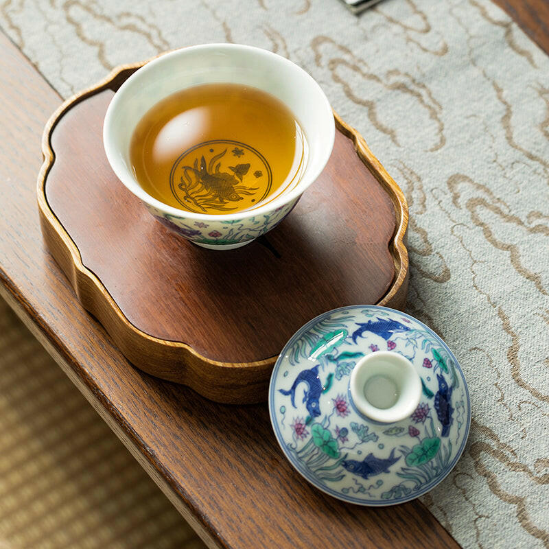 Yu Zao Wen - Jing De Zhen Porcelain Gaiwan zycschina