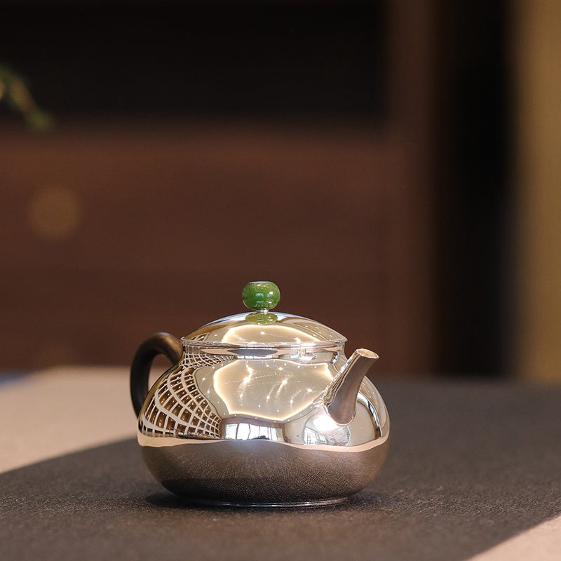 Ri Yue Qing - Handmade silver pot zycschina