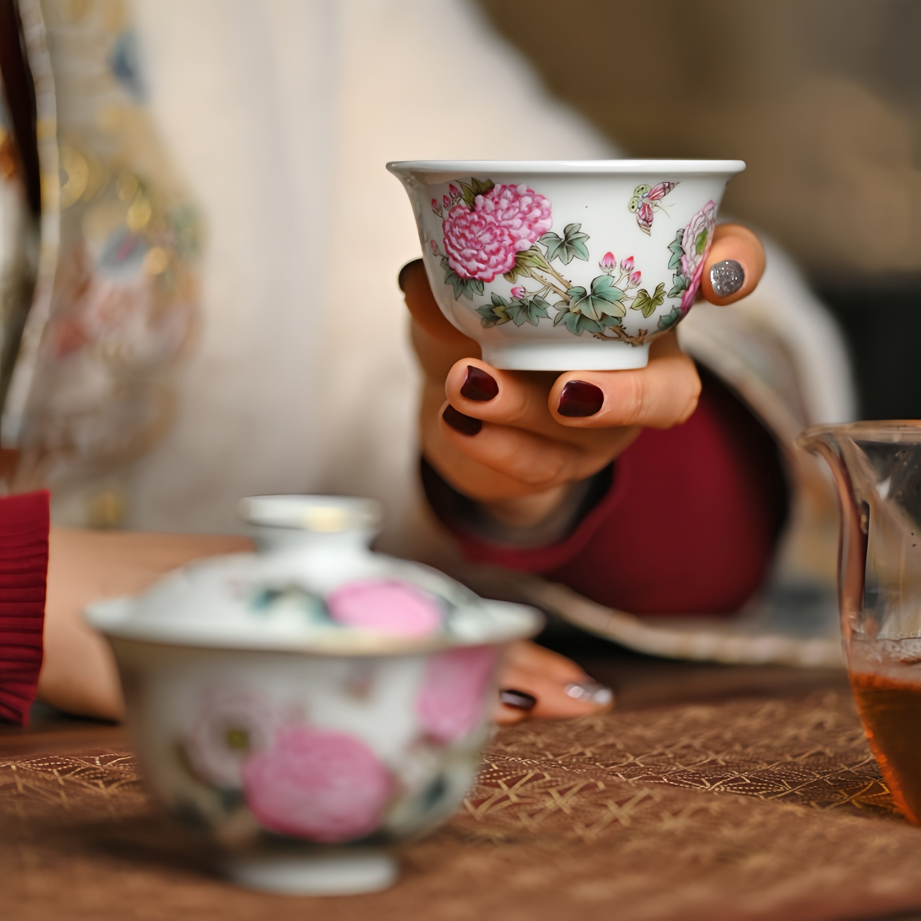 Fu Rong Hua 160cc - Jing De Zhen Porcelain Gaiwan zycschina