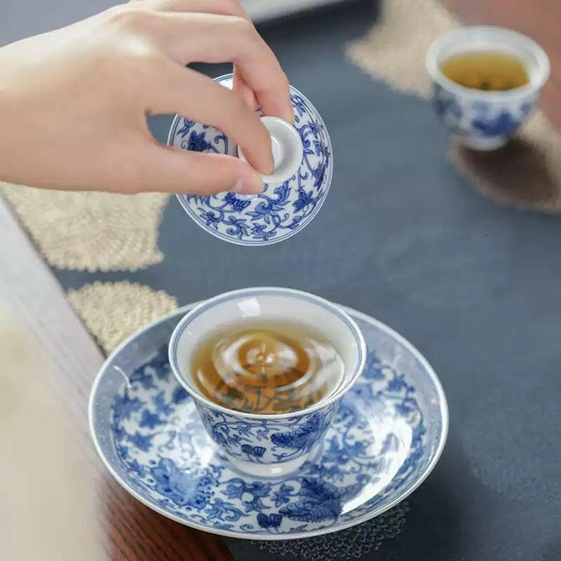 Xi Fan Lian Wen - Jing De Zhen Porcelain Gaiwan zycschina